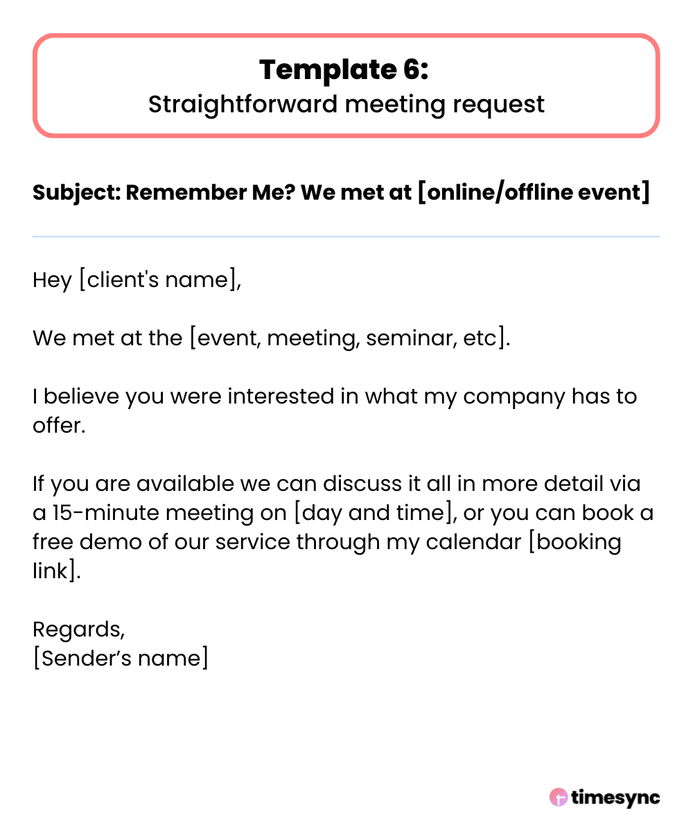 A straightforward meeting request to schedule a meeting