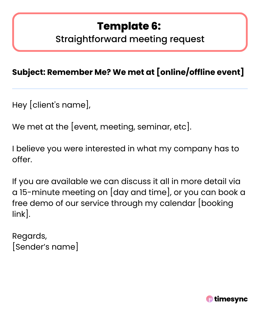 How To Schedule A Meeting By Email Email Examples   6 1 